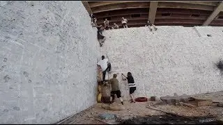 Stuck in abandoned swimming pool!!