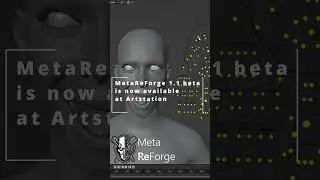 Metahuman Facial Control Rig in MetaReForge 1.1-beta #blender #metahuman #unrealengine #metareforge