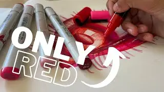 Drawing in ONLY RED COLOR!!