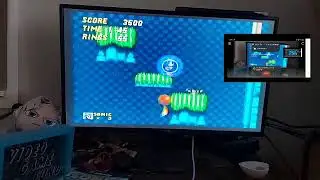 playing some sonic mega collection