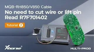 How Multi Prog Read R7F701402 Dashboard using MQB RH850-V850 Cable?