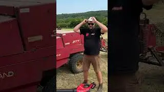 Farming Hack! - How to Easily Clean your Combine or Baler with a Milwaukee Fuel Leaf Blower