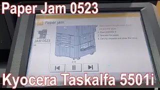 Repeated Paper JAM 0523 in Feed Unit | Kyocera Taskalfa 3501i 4501i 5501i | Missing Spring Pick Up