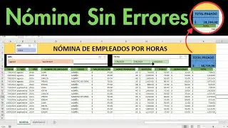 Cómo Hacer una Nómina de Empleados por Hora en Excel | Fácil y Automático 💻