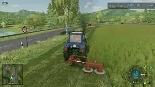 Farming Simulator 22 MTZ old tractor .Harvesting grass until fuel runs out,mowing meadow grass part1
