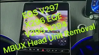 EQS580 V297 MBUX Head Unit Removal, How to, Radio Navigation TV Unit