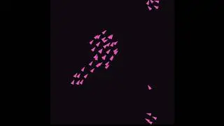 Boids Simulation in Python using PyGame