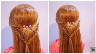 Sencillo peinado semi recogido con trenzas ❣️