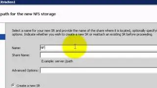 Citrix XenServer Adding an NFS SR