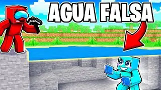 I trolled my friends with fake water in Minecraft…