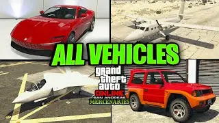 EVERY DLC VEHICLE Added in GTA San Andreas Merceneries DLC | GTA Online
