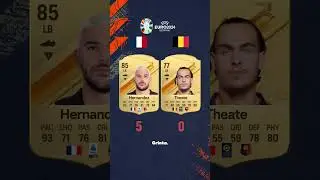 France vs Belgique EURO 2024 ! #fifa #ratingyourteams #football #fc24