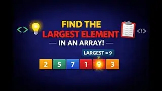 Largest Element in an Array | DSA in Java