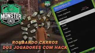 GTA V RP FIVEM - ROUBANDO CARROS DE JOGADORES COM O MOD MENU MOSNTER