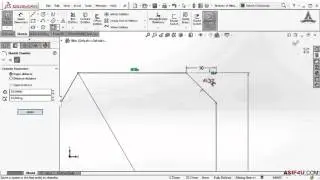 002 Sketch chamfer in solidworks