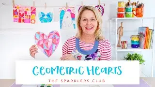 Geometric Hearts | VALENTINE'S DAY ART PROJECT