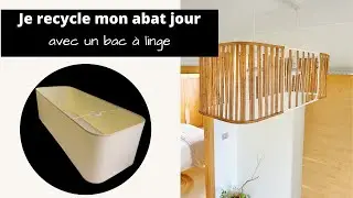 Je recycle un abat jour avec un bac à linge 🧺... et je teste la DREMEL sans fil 😍