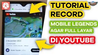 RECORD GAMEPLAY MOBILE LEGENDS FULL LAYAR‼️ BEGINI CARANYA - Kinemaster