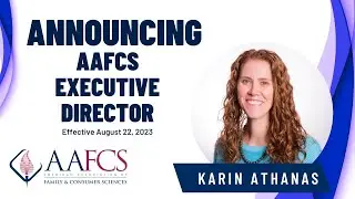AAFCS Executive Director Greetings from Karin Athanas
