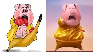 Sing Movie All Animal Audition Tryouts Funny Drawing Meme | Funny Gunter