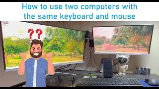 How to use two computers with the same keyboard and mouse #lifehacks #computer