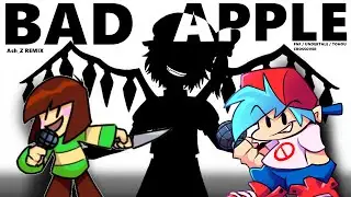 Chara and BF sing Bad Apple (FNF / UNDERTALE / TOHOU CROSSOVER) - Bad Apple Remix