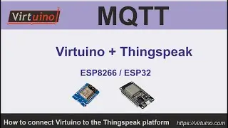 How Virtuino MQTT can communicate with an ESP8266 or ESP32 board using the Thingspeak (MQTT) broker