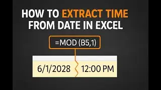 Separate Time From Date In Seconds