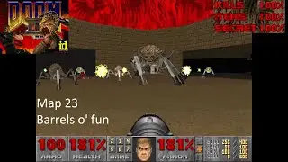 Doom2 Map23 Ultra Violence 100% Walkthrough with commentary