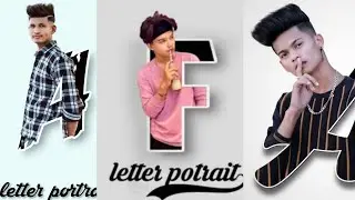 picsart letter potrait | picsart editing tutorial | 3d photo editing