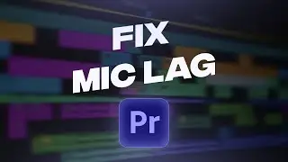 Fix Premiere Pro Lag with Mic Input!