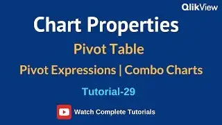 QlikView Pivot Chart | Pivot Table & Expressions | Combo Charts Tutorials |29