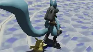 lucario vs pikachu