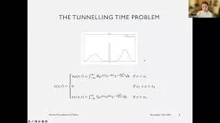 Grace Field - "On the Status of Quantum Tunnelling Time"