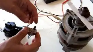The simplest connection of the reverse engine from the washing machine