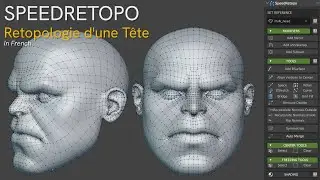 Speedretopo - Retopologie d'une tête - French