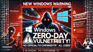 New Windows Warning Zero Day Vulnerability With No Official Fix Confirmed for All Users