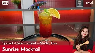 How to make Sunrise Mocktail at home | New Studio Tour | Special Announcement