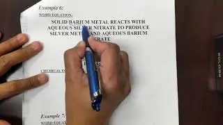 Writing Chemical Equations from the Word Equation