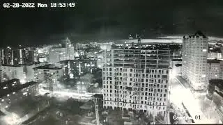 Відео ракетного обстрілу Києва 28.02.2022