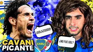 Cavani fake conferencia picante superclásico Boca 3 River 2