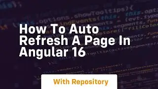 How to auto refresh a page in angular 16