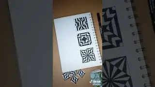 Optical illusion #1 | Doodle, Zentangle art | Speed-up art | Tutorials