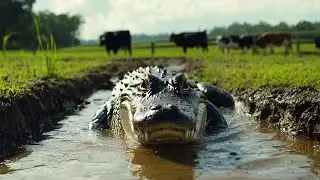 Hunting the BIG ALLIGATOR that SNUCK Into A Cattle Farm