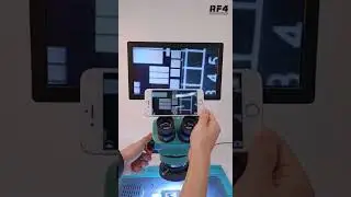 RF4 7050TVD2 +YS010W display，same focal length three-lens zoom stereoscopic microscope