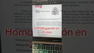 🔴 Homologación del Bachillerato y la ESO  en 20 Días #migracionpositiva
