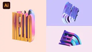 Create Unique & Glamorous 3D Texts in Illustrator: Exploring Extrude & Bevel