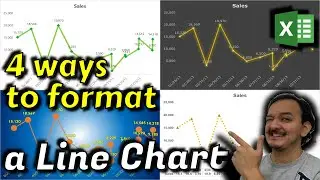 📊📈4 easy ways to format a line chart