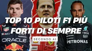 TOP 10 PILOTI F1 PIÚ FORTI DI SEMPRE SECONDO AI