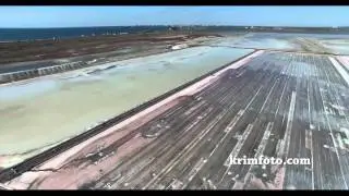 Сольпром уборка урожая Крым Евпатория 2015 часть 2 с высоты птичьего полета